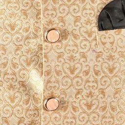 PRINTINDIA Men Woven Design Nehru Jacket image 4