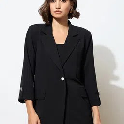 SASSAFRAS Notched Lapel Single Breasted Blazer-picture-15