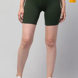 ULLAS Pack Of 2 Women Skinny Fit Mid-Rise Cycling Sports Shorts-picture-18