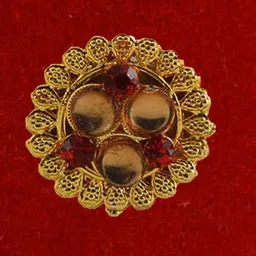 Vidhya Kangan Multicoloured Alloy Brooch image 2