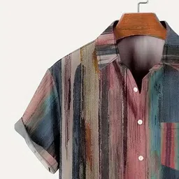 Mast & Harbour Men Standard Fit Abstract Printed Spread Collar Casual Shirt image 3