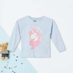 max Girls Graphic Printed Cotton T-shirt-image-76