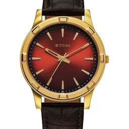 Titan Men Karishma Festive 3.0 Quartz Mahogany Brown Round Dial Watch - 10058YL01-picture-28