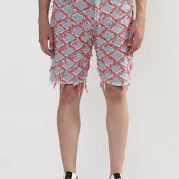 SHOWOFF Men Regular Fit Low-Rise Denim Shorts-picture-24