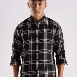 THE BEETEL HOUSE Men Mocklino Checked Regular Slim Fit Casual Cotton Shirt-picture-9