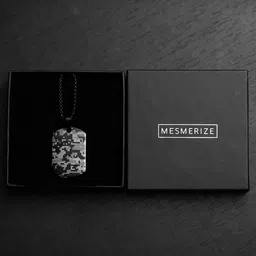 Mesmerize Cyber Camo Dog Tag Pendants With Chains-picture-27