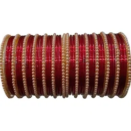 Raj world Red Glass Artificial Stones Bangle-picture-30
