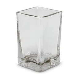 IAAH Transparent Clear Prism Glass Vase image 2