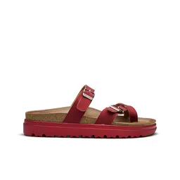 UNDERROUTE Women Printed Open Toe Flats image 4