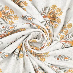 DecorativeDreams White & Grey Printed Cotton Summer 150 GSM Single Bed Blanket image 3