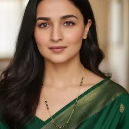 Anouk Gold-Plated Artificial Stones and Beads Mangalsutra image 2