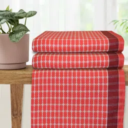 Athom Living Premium Cotton Bath Towel 75 x 150 Red Colour Pack of 3-image-26