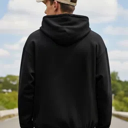 Manlino Men Printed Hooded Pullover Sweatshirt image 3