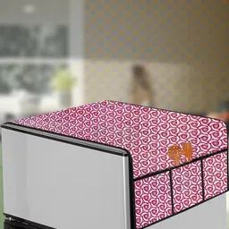 The Furnishing Tree Pink Plastic Refrigerator Cover-picture-27