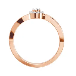 Sparkles Lab Grown Diamond 0.09 Carat Round Halo Ring IGI Certified 14K Rose Gold-picture-13