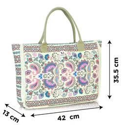 NFI essentials Women Printed Shopper Tote Bag image 3