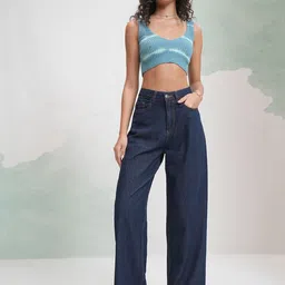 Street By Tokyo Talkies Women Wide Leg Light Fade Jeans-picture-26