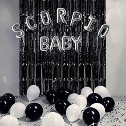 Special You 34Pcs Black & White Scorpio Baby Decor-picture-18