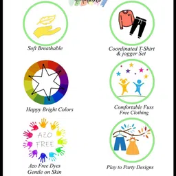 Anthrilo Girls Printed Round Neck Long Sleeves T-Shirt With Jogger image 2