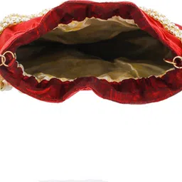 kuber industries Women Maroon Pouch Potli - Regular Size image 4