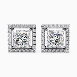 VALANOVA Hallmarked 18Kt White Gold Diamond Studded Earrings - 3.12g-picture-15