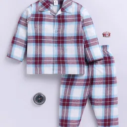 Clt.s Unisex Kids Checked Night suit-picture-8