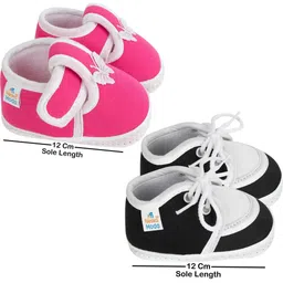 NESKA MODA Pink Cotton Booties image 2