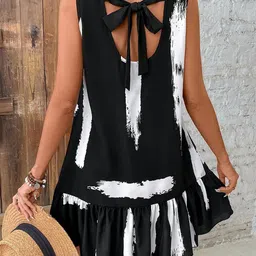 StyleCast x Revolte Print A-Line Dress image 3