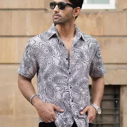 Powerlook Men Opaque Printed Casual Shirt-picture-14