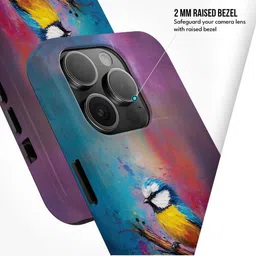 PEEPERLY Women European Robin Printed Impact Resistant iPhone 13 Pro Crystal Back Case image 4