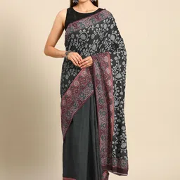 BUTA BUTI Floral Pure Cotton Saree-picture-21