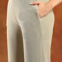 Nayam By Lakshita Women Ethnic Motifs Embroidered Regular Thread Work Kurta with Trousers & With Dupatta image 3