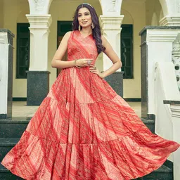 CHANSI Bandhani Printed Ethnic Dress-picture-33