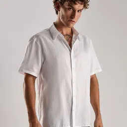 Calvin Klein Jeans Spread Collar Relaxed-Fit Dobby Pure Cotton Shirt image 2