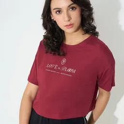 Honey by Pantaloons Print Cotton Crop Top-picture-19