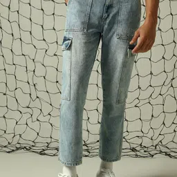 Hubberholme Men Cotton Tapered Fit Heavy Fade Jeans-image-57
