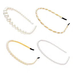 DressBerry Women Set Of 4 Beaded Hairbands-image-72