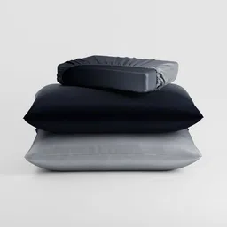 Stoa Paris Grey & Black 300 TC Fitted Double King Bedsheet Set 1.52 m x 1.98 m image 2