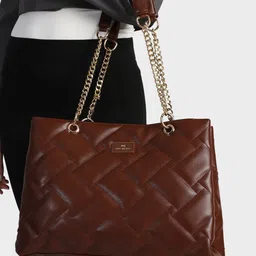 MINI WESST PU Structured Handheld Bag with Quilted-picture-34