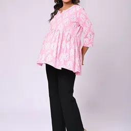 Rakshita Fashions Print Ethnic Peplum Top image 2