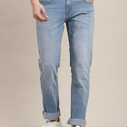 Turtle Men Narrow Tapered Fit Mid-Rise Heavy Fade Stretchable Jeans-picture-21