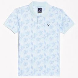 Allen Solly Junior Boys Floral Printed Polo Collar Cotton T-shirt-picture-19