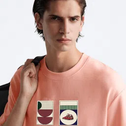 MISCHIEF MONKEY Men Printed Regular Fit Cotton T-shirt image 2