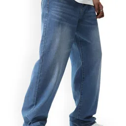 Ben Martin Men Jean Wide Leg High-Rise Light Fade Stretchable Jeans image 2