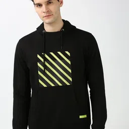 Peter England Casuals Men Graphic Printed Hood Cotton Pullover Sweatshirt-image-44