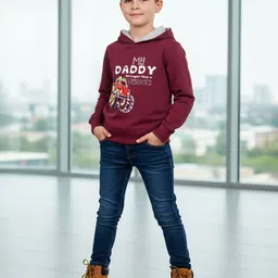 Naughty Ninos Boys Printed Hooded Sweatshirt-picture-18