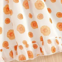 Miss & Chief Floral Print Georgette Fit & Flare Dress image 4