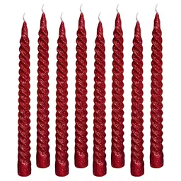 atorakushon Red 4 pieces Pillar Candle image 3