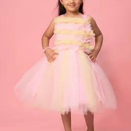 Muhuratam Girls Pink Dresses-image-44