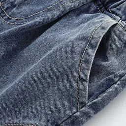 LULU & SKY Boys Tapered Fit High-Rise Low Distress Heavy Fade Jeans image 4